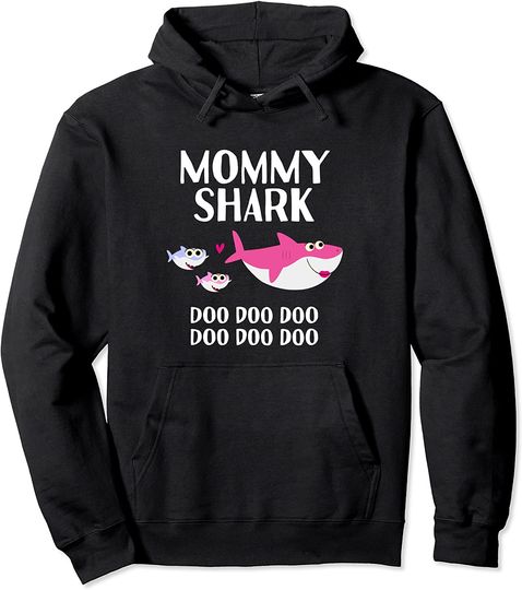 Grandma Shark Doo Doo Gift For Mother's Day Matching Family Pullover Hoodie