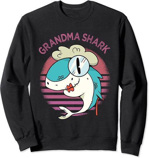 Grandma Shark Design from Grandchildren Mothers Day Grandma Sweatshirt