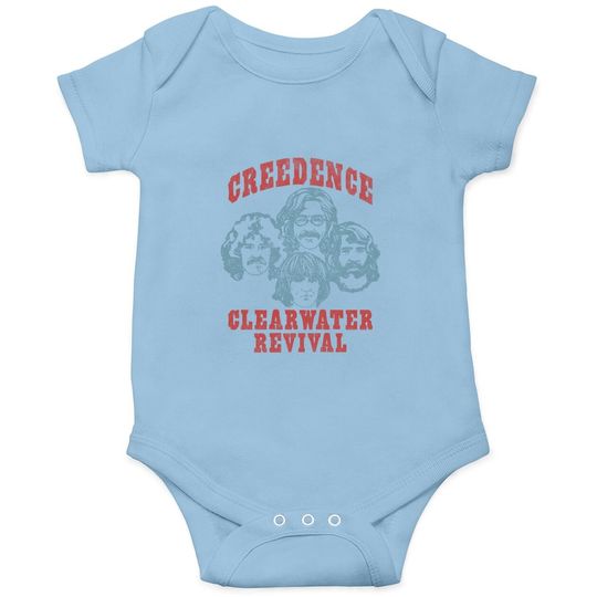 Creedence Clearwater Revival American Rock Band Adult Short Sleeve Baby Bodysuit Vintage Style Graphic Tee