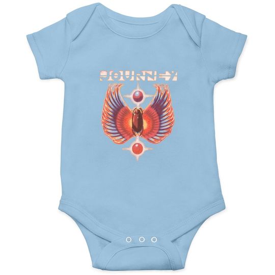 Journey Rock Band Music Group Colored Wings Logo Baby Bodysuit