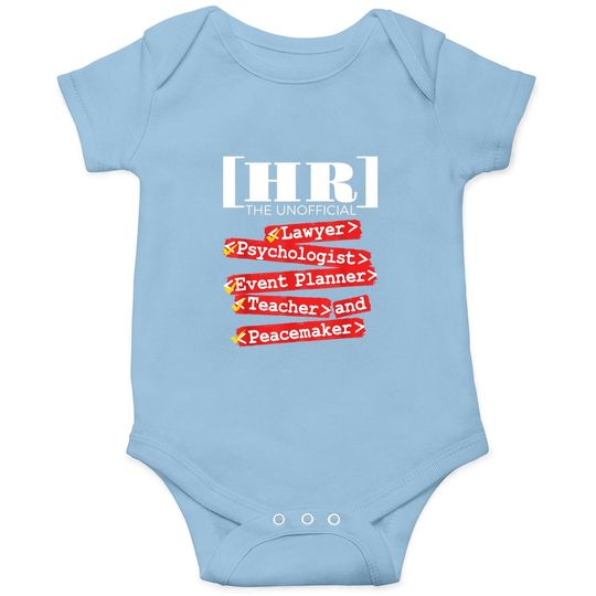 Hr Un Roles - Funny Human Resources Baby Bodysuit