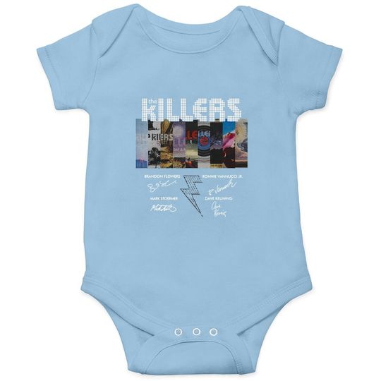 The Killers Band Members Signatures Baby Bodysuit