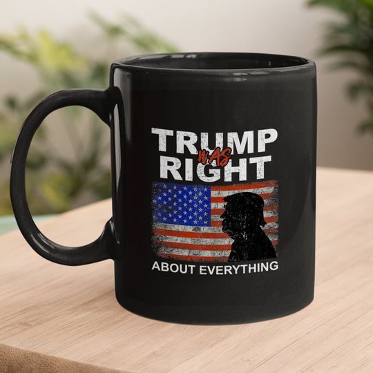 Trump Was Right About Everything Pro American Patriot Mugs