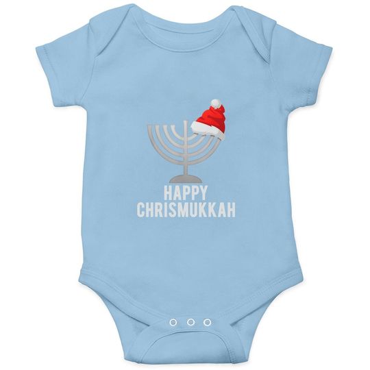 Happy Chrismukkah Funny Hanukkah And Christmas Gift Baby Bodysuit