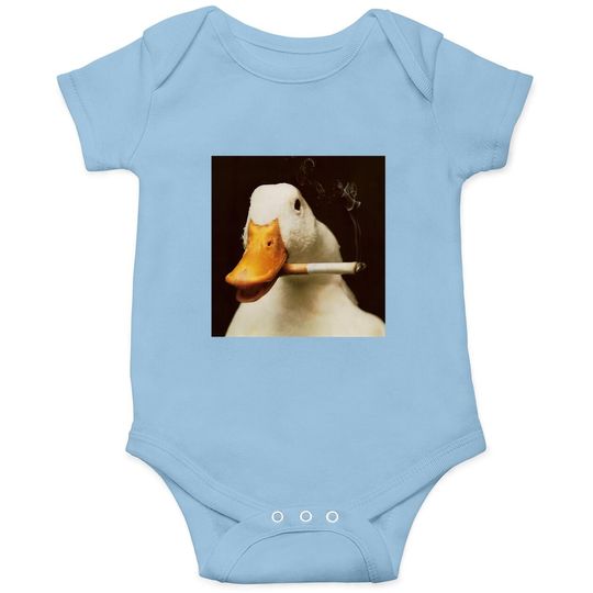 Duck Memes Smoke Baby Bodysuit
