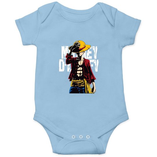 Anime One Piece Monkey D.luffy Baby Bodysuit