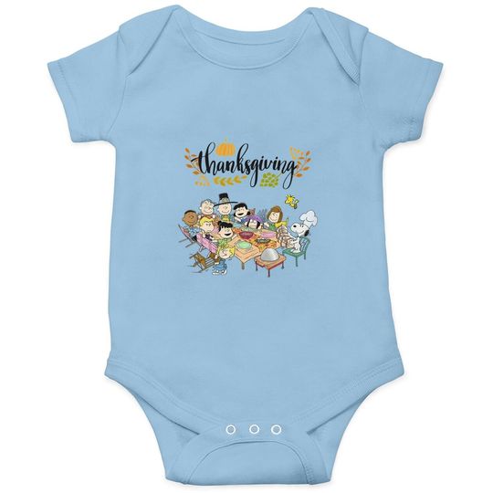 Happy Thanksgiving Peanuts Party Baby Bodysuit