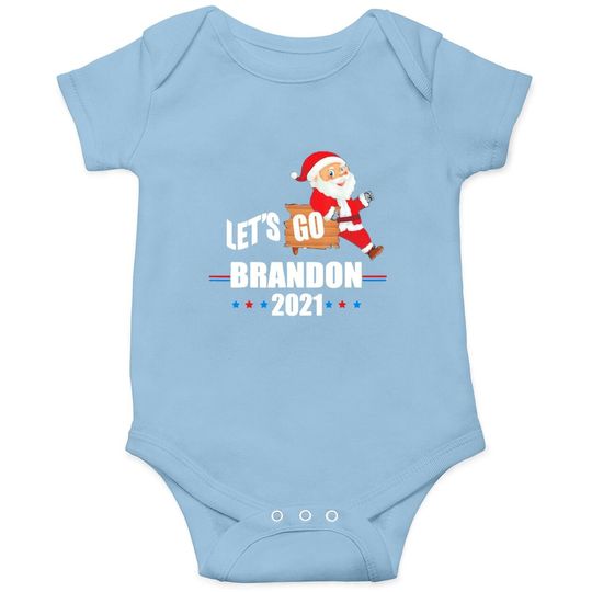 Happy Christmas Santa Let’s Go Brandon 2021 Baby Bodysuit