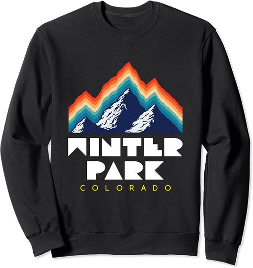 Winter Park Colorado - USA Ski Resort 1980s Retro Sweatshirt