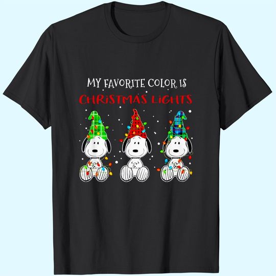 My Favorite Color Is Christmas Lights T-Shirts