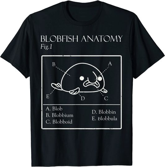 Blobfish Meme T-Shirt Blobby The Blobfish - 