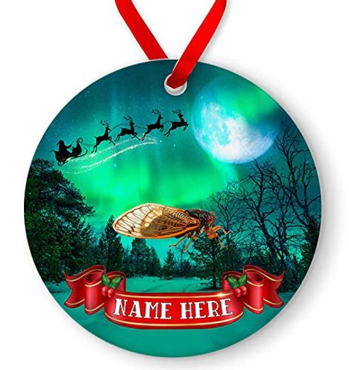 Personalized Cicada Christmas 2021 Ornament