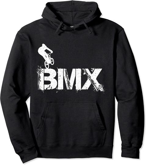 BMX Vintage Bike Fans Gift Boys Youth BMX Accessories Pullover Hoodie