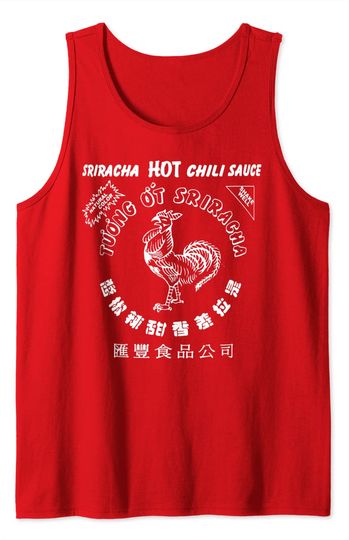 Sriracha Official Hot Chili-Sauce Men's Graphic Tank Top