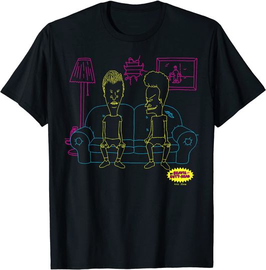 Beavis and Butthead T-Shirt Neon Graphic
