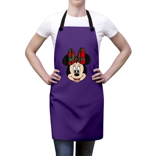 Minnie Head Disney Christmas Aprons