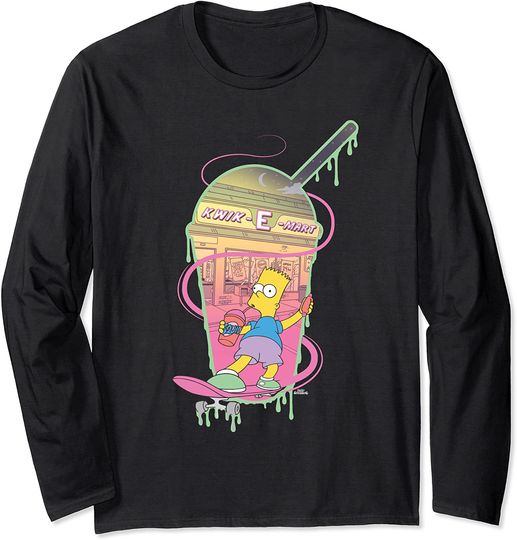 The Simpsons Bart Simpsons Kwik-E-Mart Squishee Long Sleeve