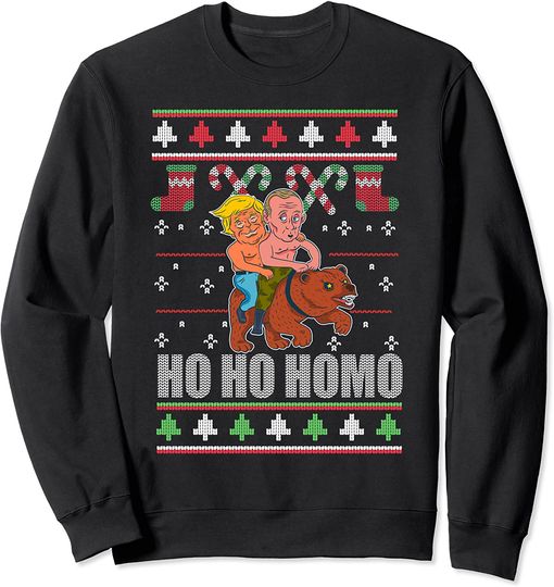 Trump Putin Meme Sweatshirt Trump Putin Sweatshirt Ugly Christmas