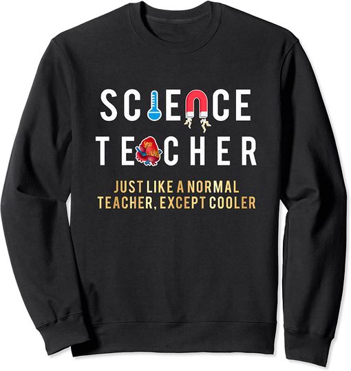 Funny I Heart Love Teaching Science Teacher Gift Sweatshirt