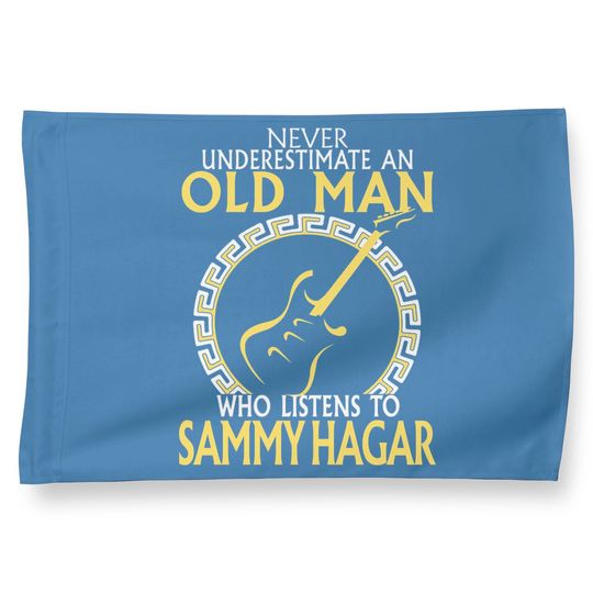 Never Underestimate An Old Man Who Listens To Sammy Hagar House Flag Customized