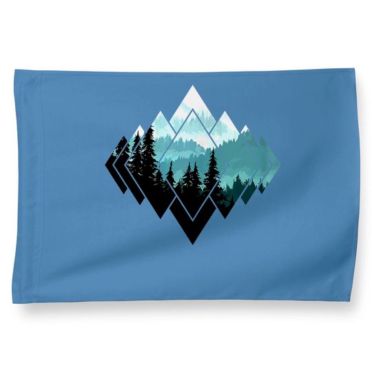 Forest Nature Mountains Trekking Hiking Camping Outdoor Gift House Flag