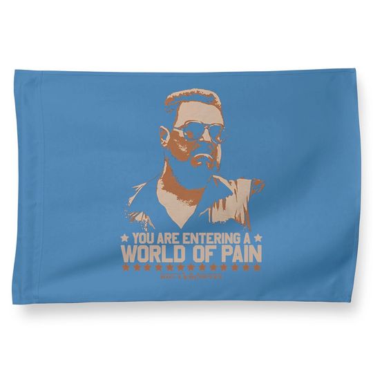 Ripple Junction Big Lebowski Adult World Of Pain Light Weight 100% Cotton Crew House Flag