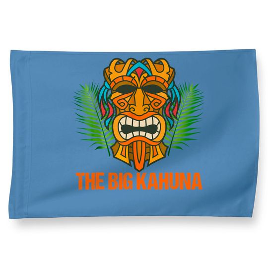 The Big Kahuna Funny Hawaiian Tiki House Flag