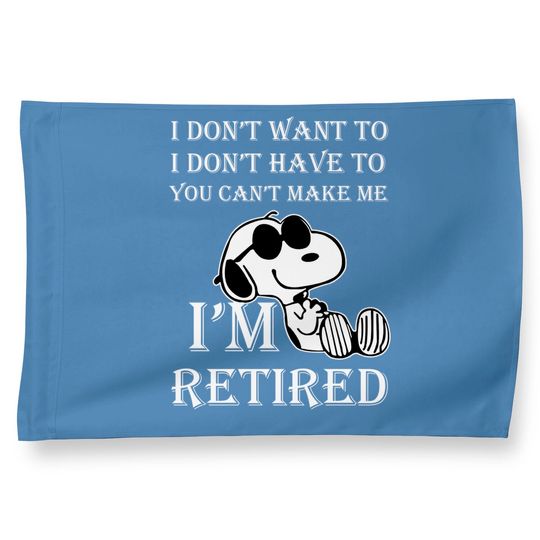 I'm Retired Snoopy House Flag