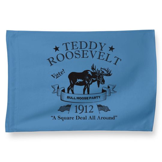 Bull Moose Party Vintage Teddy Roosevelt Campaign Political House Flag