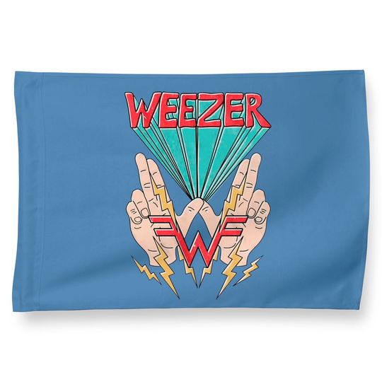 Weezer W Hand Logo House Flag