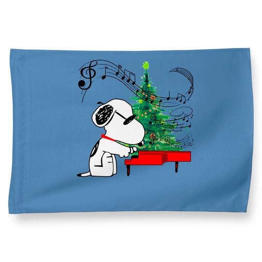 Snoopy Dog Music Christmas House Flag
