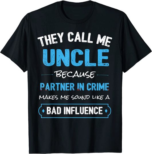 Funny Uncle Gift Shirt, Uncle Partner In Crime Shirt T-Shirt