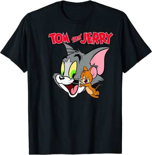 Tom And Jerry T-Shirt Tom And Jerry Simple Portrait Logo