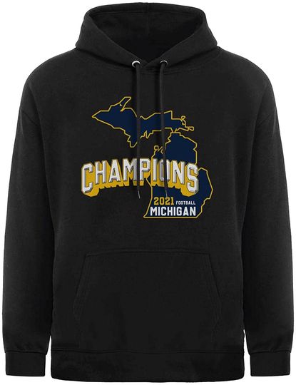 Michigan Wolverines 2021 Big 10 Football Champion Hoodie