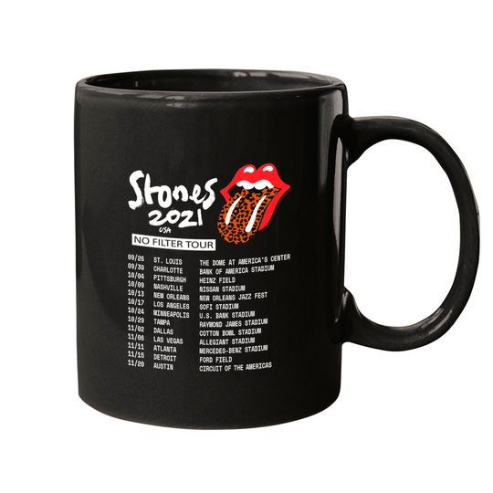 The Rolling Stone 2021 Tour Concert Song Mugs