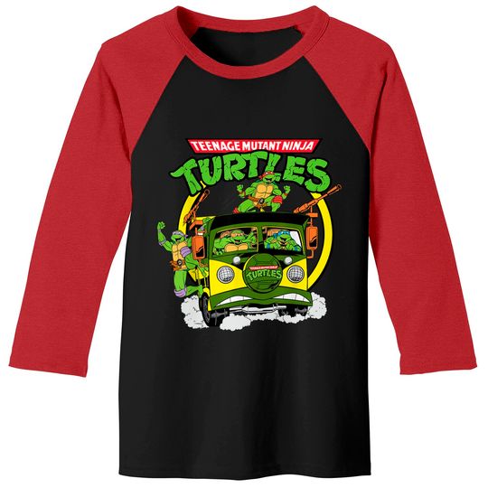 Teenage Mutant Ninja Turtles Truck Speeding Baseball Tee
