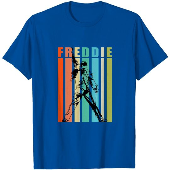 Freddie Mercury Rainbow Vintage T-Shirts