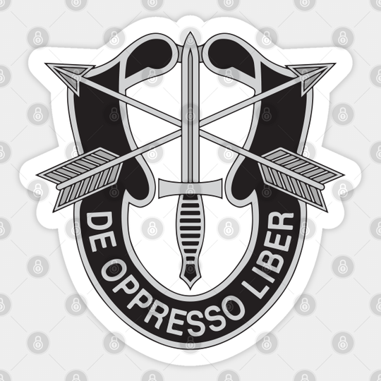 US Army Special Forces "De Opresso Liber" Insignia - Special Forces - Sticker