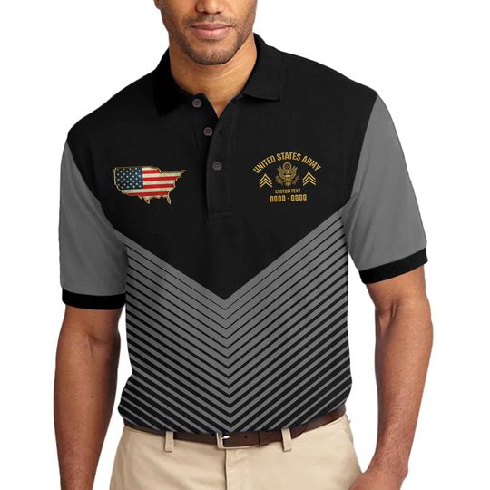 Customized US Military Valor Performance Polo