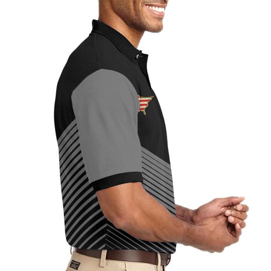 Customized US Military Valor Performance Polo
