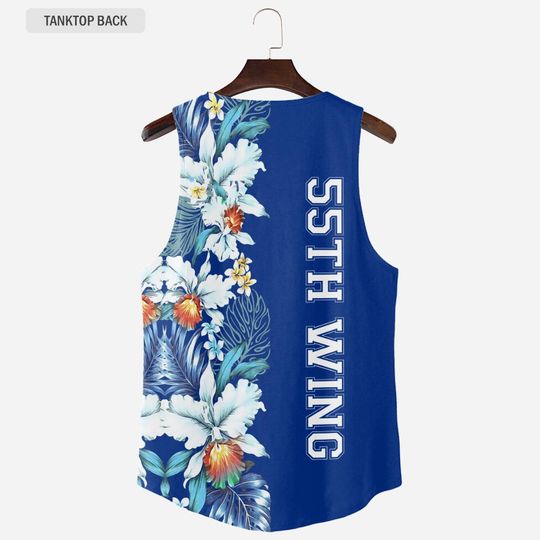 Customized US AF Wing Hawaiian 3D Tank Top