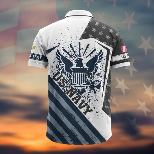 Customized US Navy Polo Shirt