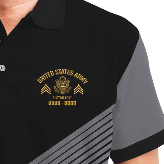 Customized US Military Valor Performance Polo