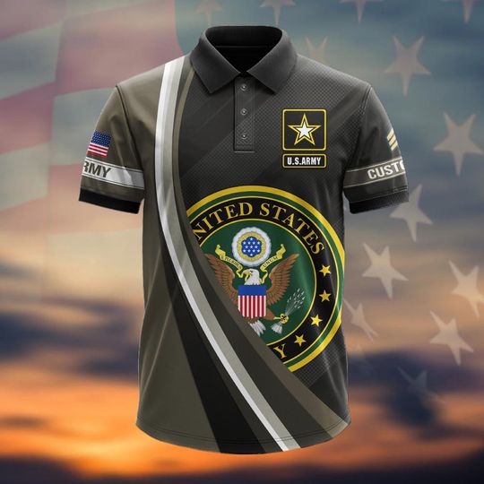 Customized US Military Polo Shirt