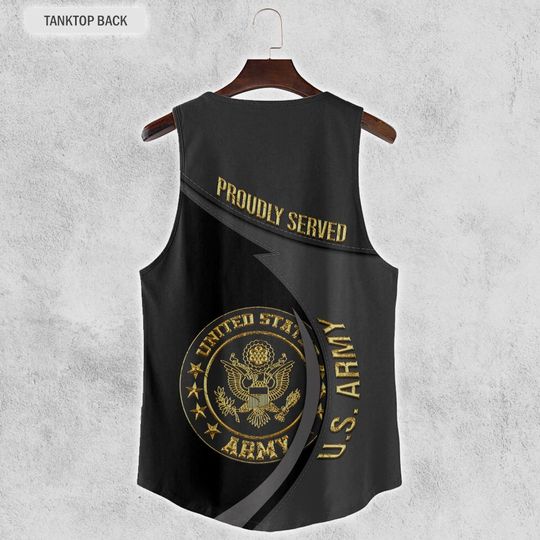 Customized U.S Veteran 3D Tank Top