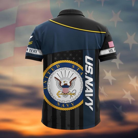 Customized US Navy Polo Shirt
