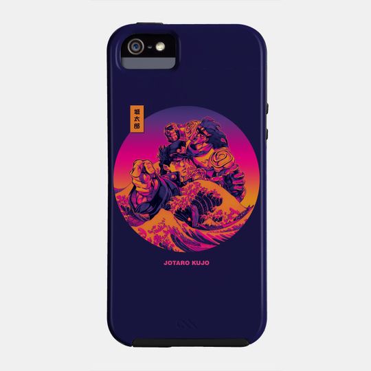 Jotaro Kujo the great wave - Jojos Bizarre Adventure - Phone Case