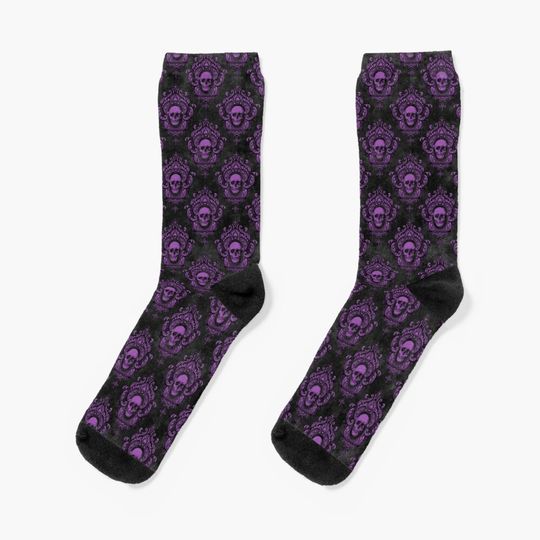 Purple skull  Socks