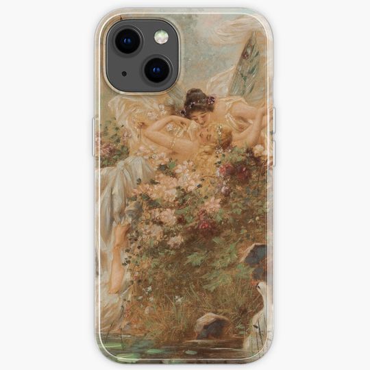 sapphic renaissance painting iPhone Case