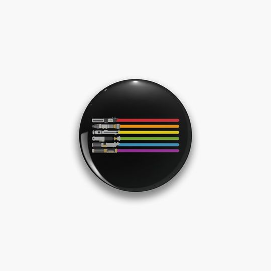 Lightsaber Rainbow Pin